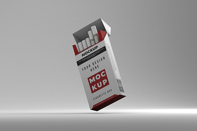 Cigarette Box Mockup blender3d cigarette packaging design illustration mockups mockups design