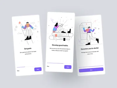 Onboarding app app design design ios app mobile app mobile design onboarding onboarding screen onboarding ui task app task list task planner tasks ui ux