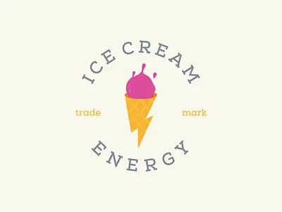 Ice Cream Energy energy logo ice ice cream icecream lightning logo