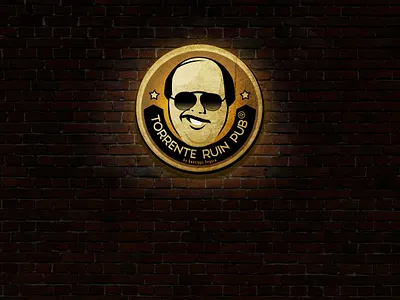 Torrente Ruin Pub design illustration logo