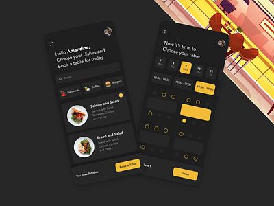 Book a Table app app design beautiful booking booking app clean cooking cooking app food food app free free resource minimal prototype recipe recipe app redesign restaurant restaurant app ui