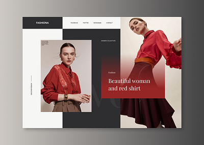 Woman Fashion Website Design branding design fashion minimal ui ux web website