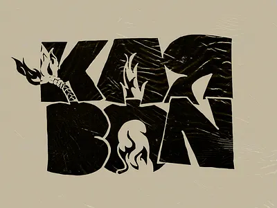 Karbon Logo branding design logo typography