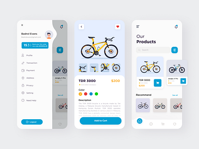 Bishop (Bicycle Shop) app app design bicycle bicycle app bicycle shop bike bike app bike ride bike shop branding buy ecommerce ecommerce app ecommerce design ecommerce shop online shop online shopping online shopping app ride uiux