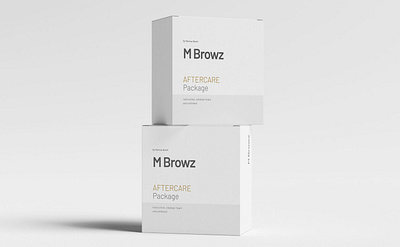 M BROWZ package packaging design