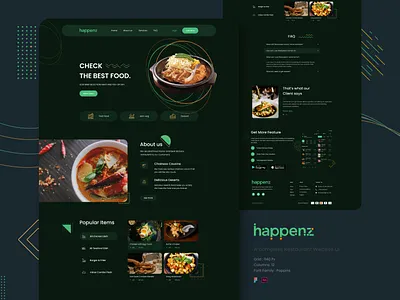 Dribbble food food delivery food delivery ui landing page responsive design restaurant ui design