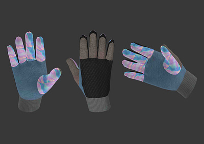 Gloves Design 3d 3drendering apparealdesign design fashion design fashionindustry flatdesign gloves illustration pattern design sports design technicaldesig