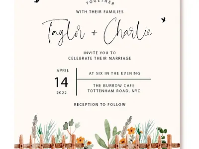 Wedding Card animation branding catalog catalog design catalogue catalogue design design illustration logo logos typography vector