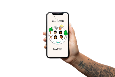 All lives matter! allhands alllivesmatter blacklivesmatter dribbble illustration nature art vector vector illustration vectorart