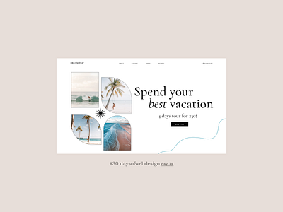 Best vacation concept landingpage minimal ui user interface ux webdesign webdesigner website website design