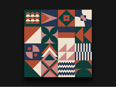 Daily UI #59 - Background Pattern Bauhaus background bauhaus bauhaus100 daily 100 challenge daily ui design illustration pattern