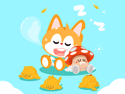 Have a good sleep cartoon cute design graphic illustration leo vector