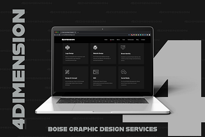 Boise ID Graphic Design Services boise boiselogodesign fourth dimension logo fourthdimension fourthdimensionlogo graphic design graphicdesign illustration logodesign