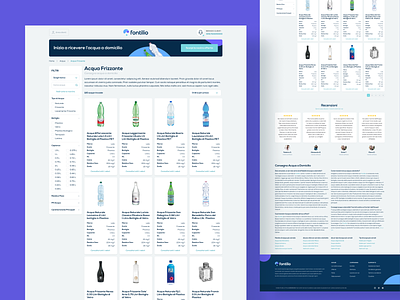 UI design for Fontilio, water delivery service based in Italy figma mobile startup ui web design
