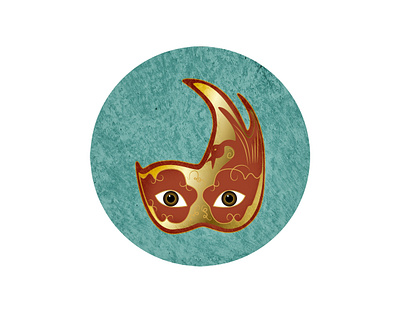 Carnival Mask | App launcher icon artwork graphics icon icon design mobile print ui uiux vector web