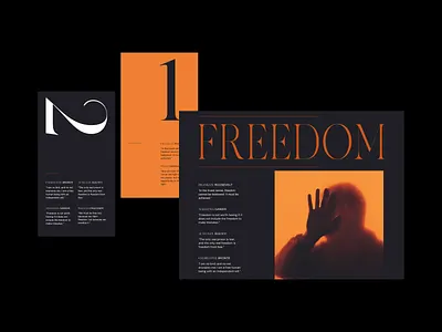 Freedom — Layout art direction branding clean design graphic grid header layout minimal photogrpahy web website