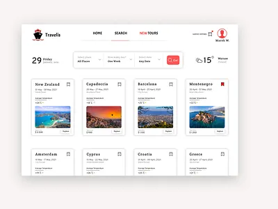 Service for travellers. UI/UX concept branding design figma minimalism travel typography ui uitrend ux uxtrends web website