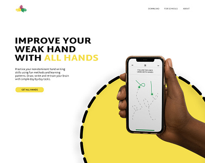 All Hands Rebound allhands design desktop hand hands illuminating ui web