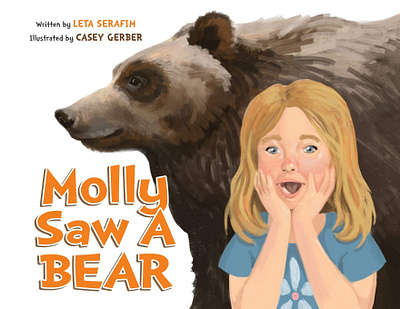 Molly Saw A Bear - Children's Book Illustration amazon books book design book designer books bookshop design illustration kids art kids books kids books artist kids literature