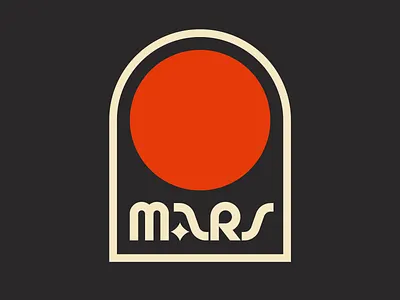 Mars badge design faelpt graphic design instagram lettering letters logo mars type typedesign typography