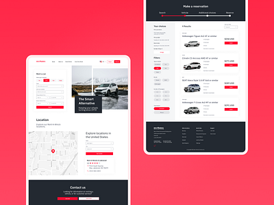 Rentawreck Web Concept car design diseño ui ux web