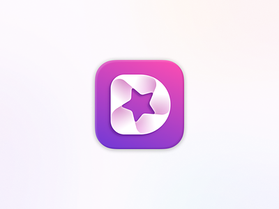 Detail 3.0 App Icon aperture app brand branding camera creator d detail edit icon identity ios letter logo macos mark software star symbol video