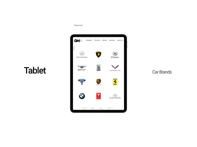 Website design adaptation for tablet adaptive behance brands carbrands carrental clean concept design dribbble luxecar miami minimal rental tablet ui user experience user interface design ux webdesign website