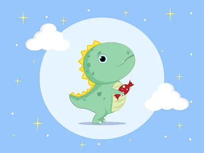 Little dino adobe adobe illustrator art art direction artwork cartoon cartoon character character cute cute illustration design dino dinosaur dragon drawing graphicdesign illustration illustration art illustrator vector