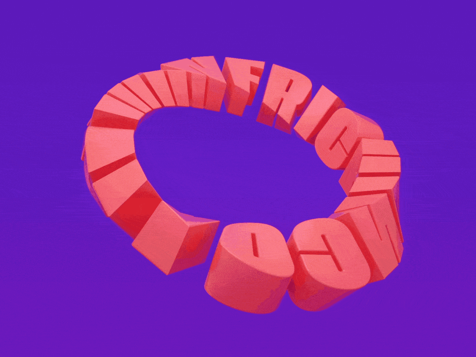 FRICKIN COVID MAN 3d c4d cinema 4d design illustration lettering letters mograph motion graphics typography