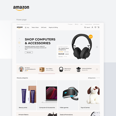 Amazon Redesign Concept amazon app concept ecommerce ecommerce design ecommerce shop redesign retailer shop store