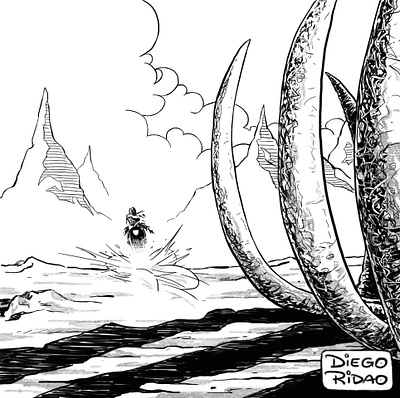 Diego Ridao Lovecraftober Inktober 2020 03 comic diego ridao digital horror illustration ink ridao