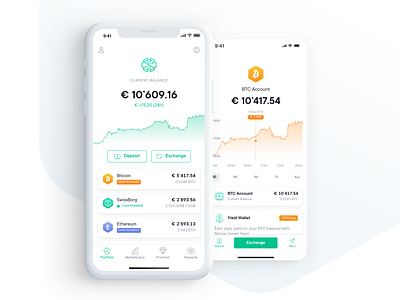 SwissBorg UX & UI Design crypto crypto account crypto mobile cryptoapp cryptoui cryptoux fintech fintech app graphui mobile graphs mobile ui mobile wallet productdesign ui uidesign ux uxdesign uxuitrends walletux