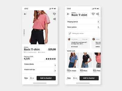 Apparel shop application app design interface interface design product design responsive design ui uiux user inteface ux web design
