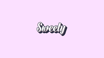 Lettering Logo design lettering logo logo design logotype pink sweet