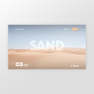 Sand blur branding clean creative design graphic design minimal sand ui uidesign userexperience userinterface ux web webdesign website xd xd design