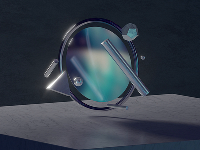 Reflection 3d 3d animation after effects animation art blender c4d chrome cinema4d creative digital art flare geometric iridescent loop marble metal minimal redshift reflection