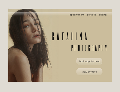 Catalina Photography design figma photography ui uidesign ux ux design web