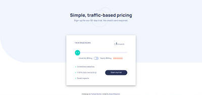 Interactive Pricing Component css html html css interactive pricing page ui uidesign web design