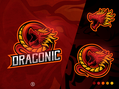 Dragonic branding character csgo design dota2 dragon esport fortnite game gamer illustration logo mascot red sport stream team teams twitch vector