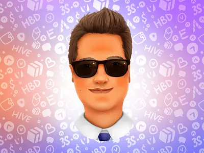 Order your portrait now! avatar business cartoon cg character crypto hive illustration man portrait profile userpic