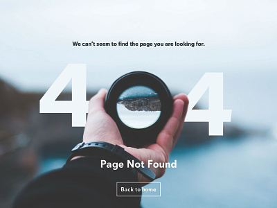 Daily UI 08 404 Page 404 daily 100 challenge photoshop ui