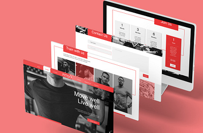 Fitness Website Design adobe adobexd design ui ux