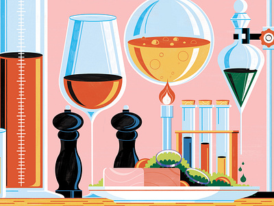 Editions Les Arènes - Plate of the Future colour design editorial editorial illustration illustration print science