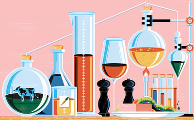 Editions Les Arènes - Plate of the Future colour design editorial editorial illustration illustration print science