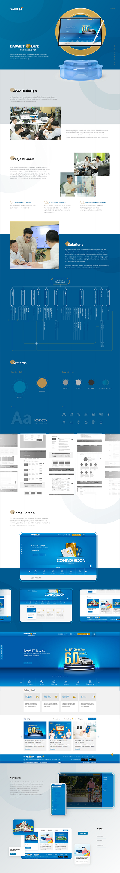 BAOVIETBANK | website redesign bank finance redesign responsive uiux webdesign website