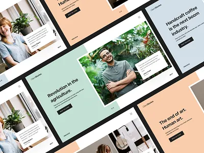 ClientStories - Creative Landing Page banner sections creative design creative landing page hero sections homepage landing page landingpage layout design mockup design web template web templates