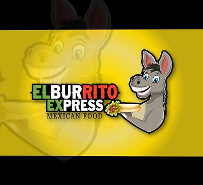 ELBURRITO EXPRESS / MASCOT LOGO customlogo design donkey food logo food logo design graphicdesigner illustration logo logo design logodesign logos mascot mascot character mascot logo design mascotlogo mexican food mexican logo modernlogo vector