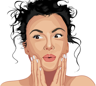 girl face illustration design illustration