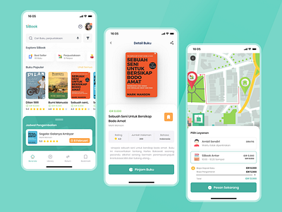SiBook - online book lending application book book app book store books delivery libraries library library app maps mobile ui ui book uidesign uiux uxdesign