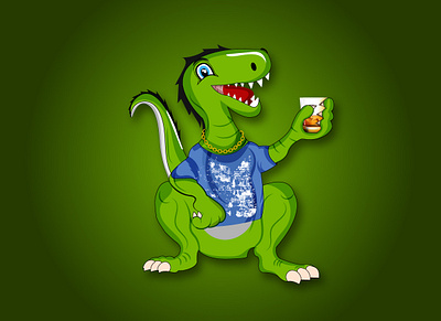 dinosaur vector art art customlogo design face mascot logo graphicdesigner illustration logo logodesign mascot mascot character typography vector